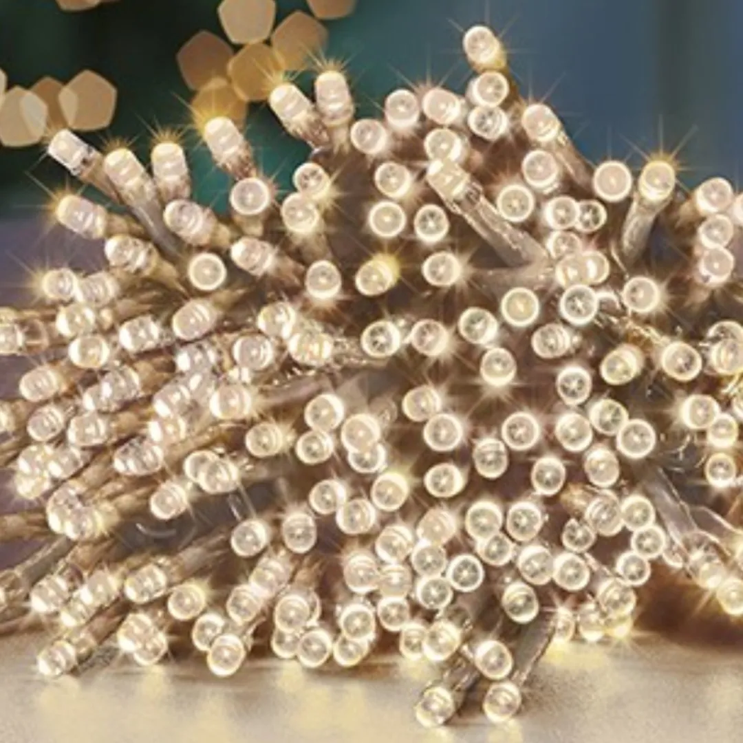 The Christmas Shop 200 Clear Cable Supabrights| Electric Operated Lights