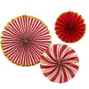 The Christmas Shop 3 Paper Fans| Paper Decorations