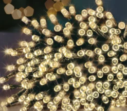 The Christmas Shop 80 Warm White LED Lights| Electric Operated Lights
