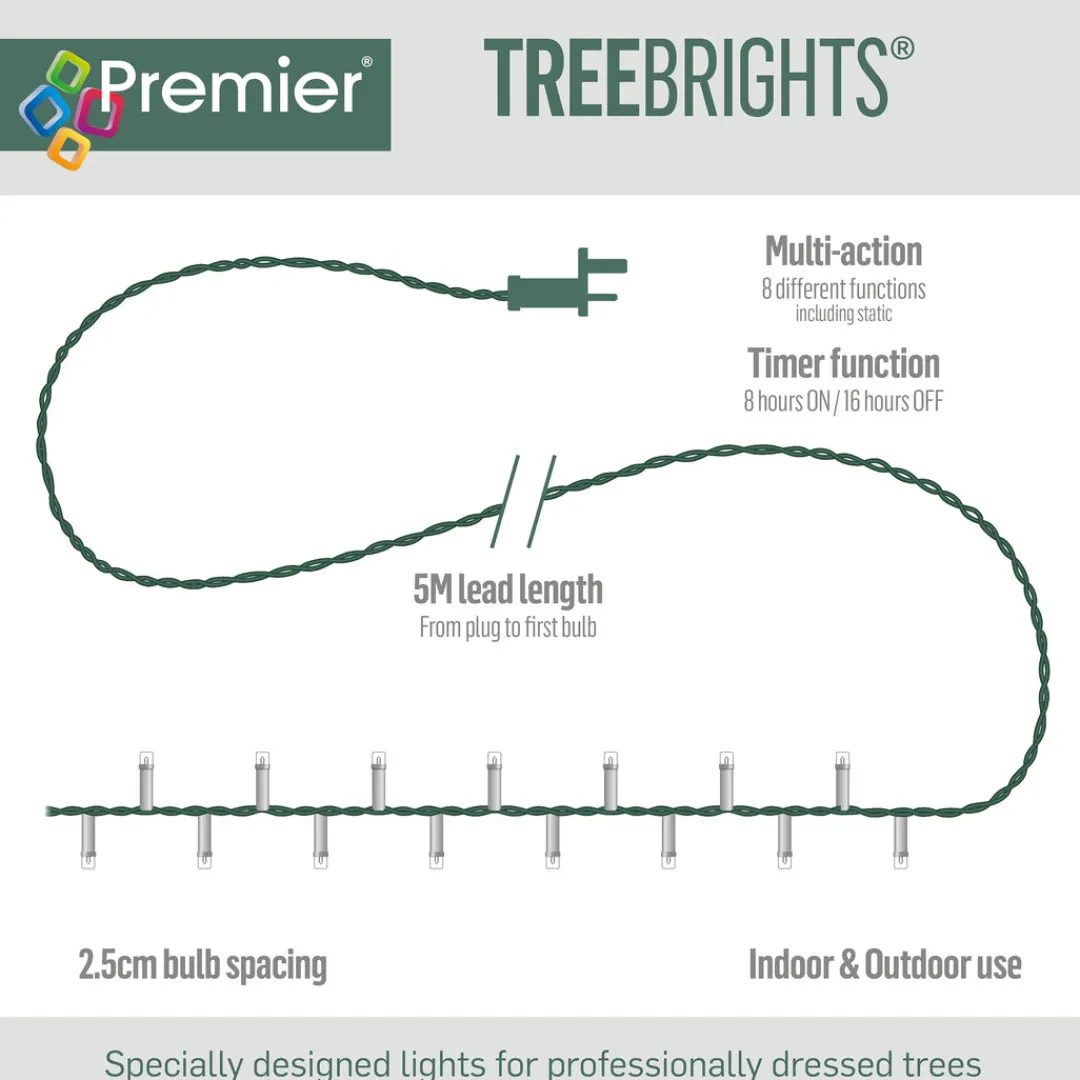 The Christmas Shop 1000 Warm White Lights| Electric Operated Lights