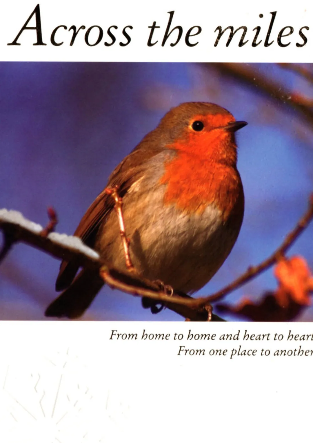 The Christmas Shop Across The Miles Card| Single Cards