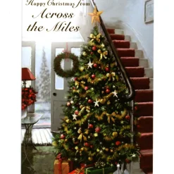 The Christmas Shop Across The Miles Card| Single Cards
