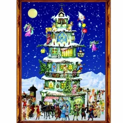 The Christmas Shop Advent Calendar - Tall House| Advent Calendars - Card, Fabric And Wood