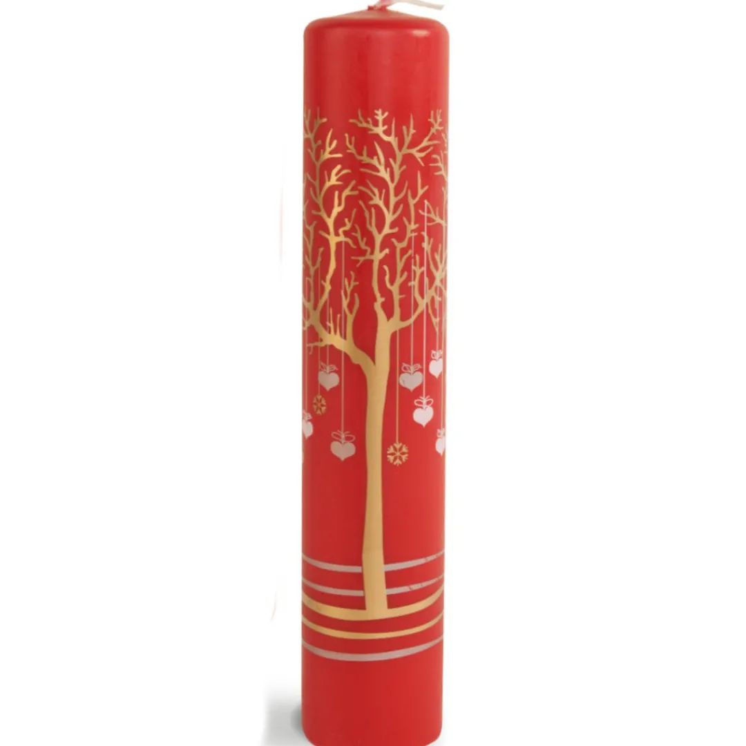 The Christmas Shop Advent Pillar Candle| Candles|Advent Calendars - Card, Fabric And Wood