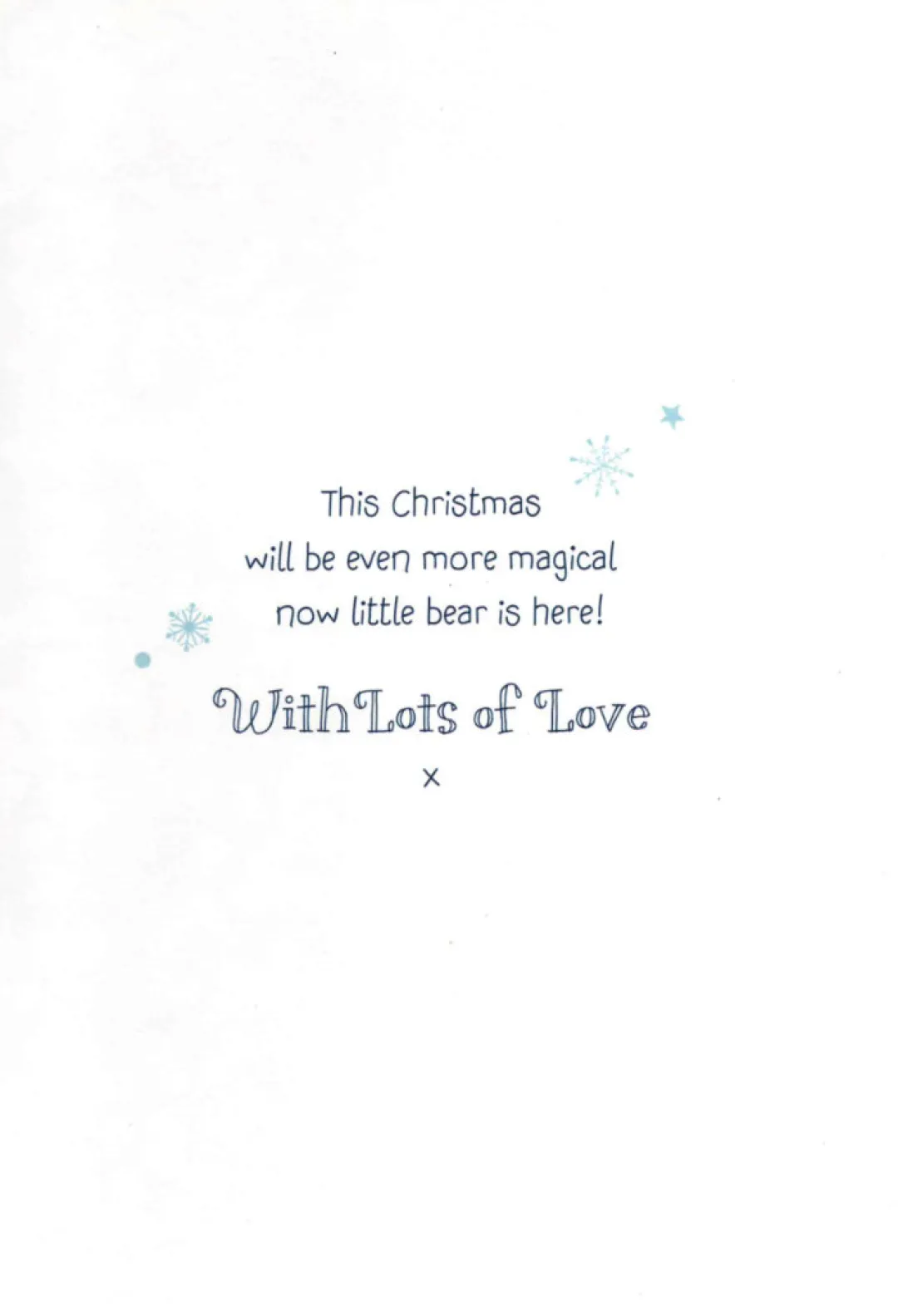 The Christmas Shop Baby Boy's 1st Christmas Card| Single Cards
