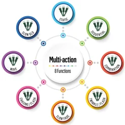 The Christmas Shop Battery Operated 100 Multi-Colour LED Light Set| Battery Operated Lights