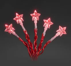 The Christmas Shop Battery Operated Red Star Lights| Battery Operated Lights