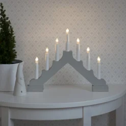 The Christmas Shop Battery Operated Welcome Light| Battery Operated Lights|Wooden Ornaments