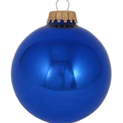 The Christmas Shop Blue Shiny Baubles| Other Colours|Glass