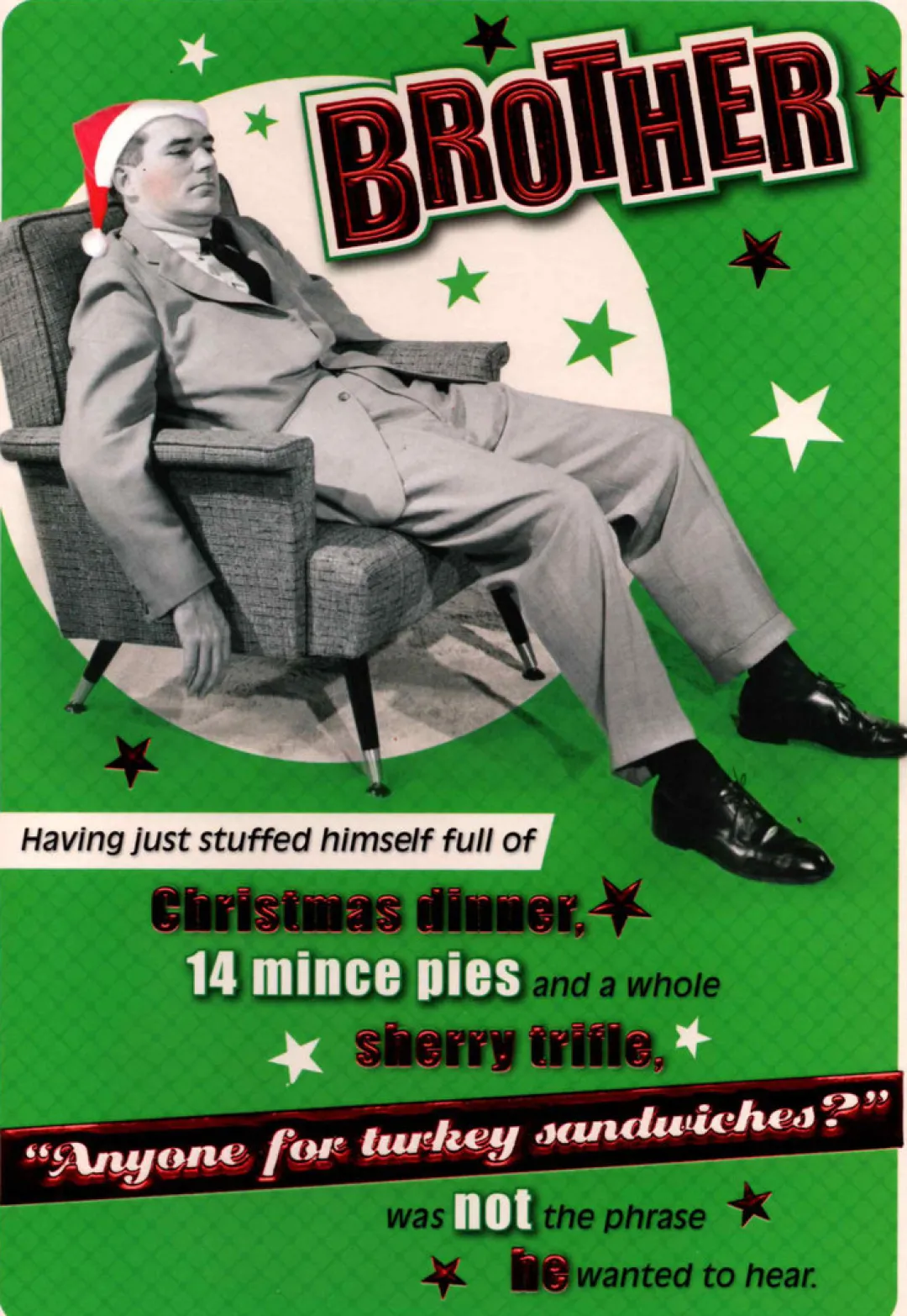 The Christmas Shop Brother Christmas Card| Cards For Relatives