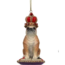 The Christmas Shop Bulldog On Cushion| London|Other Colours