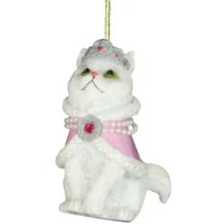 The Christmas Shop Cat In Tiara| Characters|Silver & White Theme