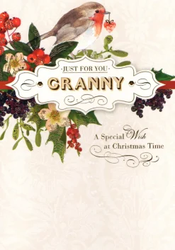 The Christmas Shop Christmas Card Granny| Cards For Relatives