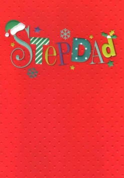 The Christmas Shop Christmas Card Stepdad| Cards For Relatives