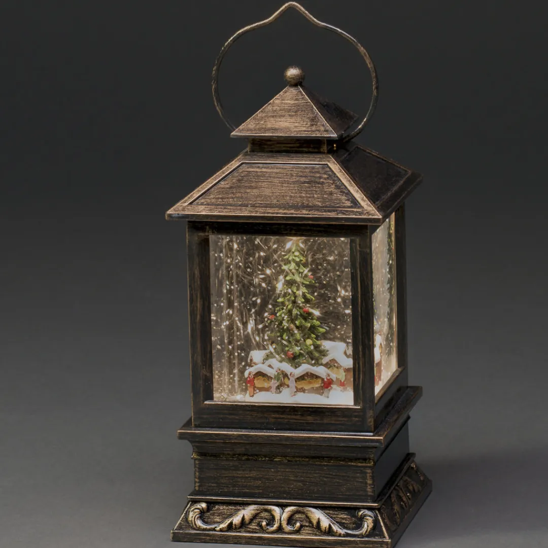 The Christmas Shop Christmas Market Water Lantern| Battery Operated Lights|Electric Operated Lights