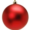 The Christmas Shop 10cm Matt Red Bauble| Red Theme|Shatterproof