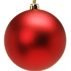 The Christmas Shop 15cm Matt Red Bauble| Red Theme|Shatterproof