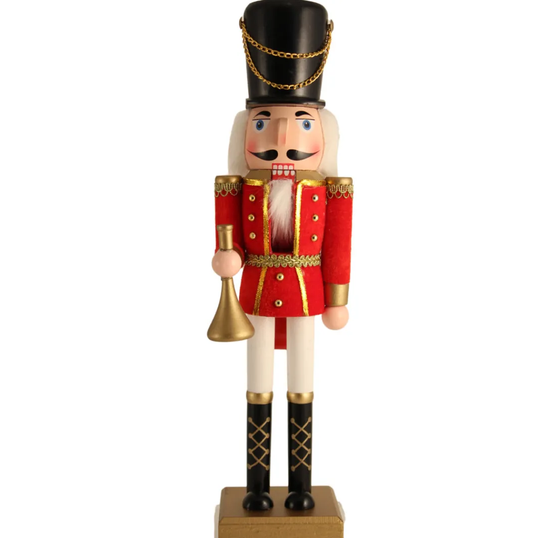 The Christmas Shop 38cm Nutcracker| Wooden Ornaments|Christmas Figures