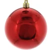 The Christmas Shop 10cm Shiny Red Bauble| Red Theme|Shatterproof