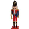 The Christmas Shop 30cm Wood Nutcracker| Wooden Ornaments|Christmas Figures
