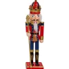 The Christmas Shop 30cm Wood Nutcracker| Wooden Ornaments|Christmas Figures