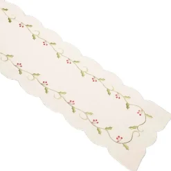 The Christmas Shop Cream Table Runner| Tableware|Tablecloths