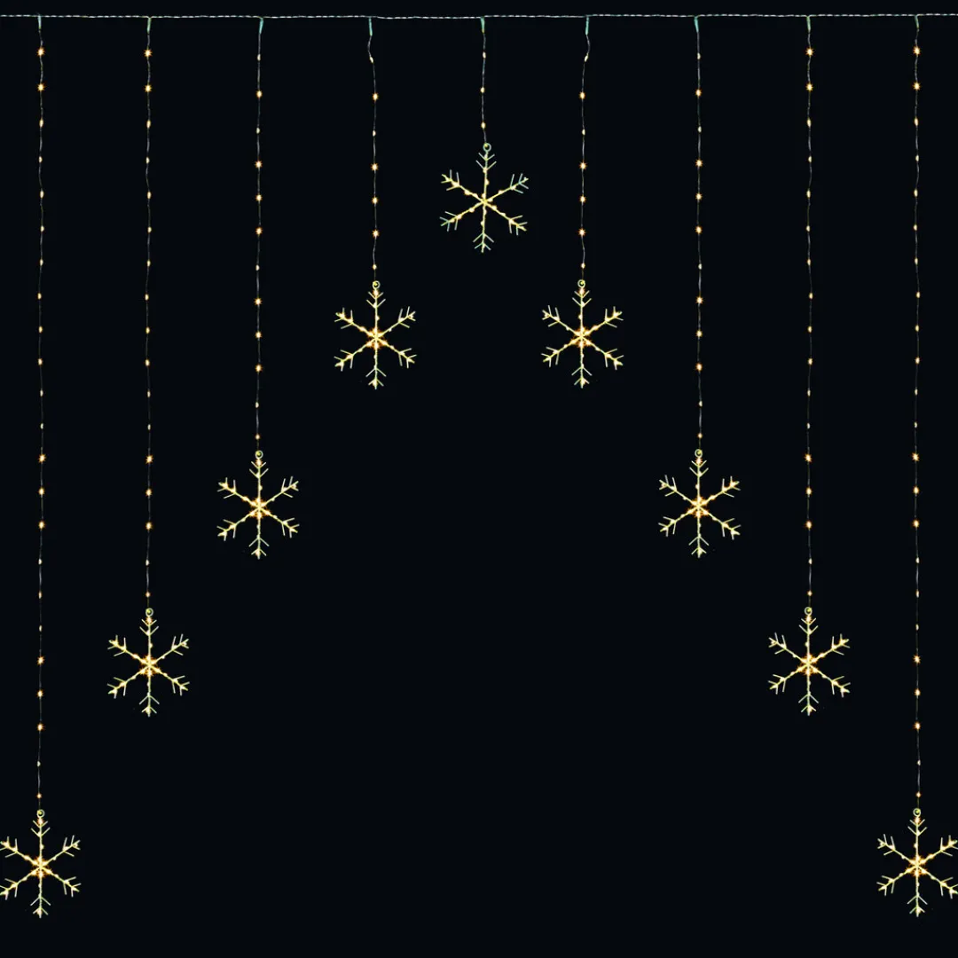 The Christmas Shop Curtain Snowflake Light| Electric Operated Lights