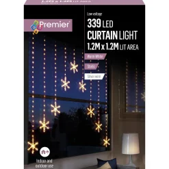 The Christmas Shop Curtain Snowflake Light| Electric Operated Lights