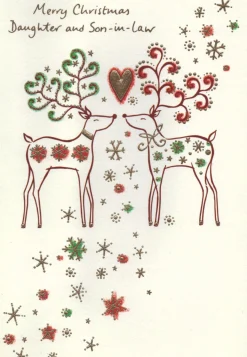 The Christmas Shop Daughter And Son-in-law Christmas Card| Cards For Relatives