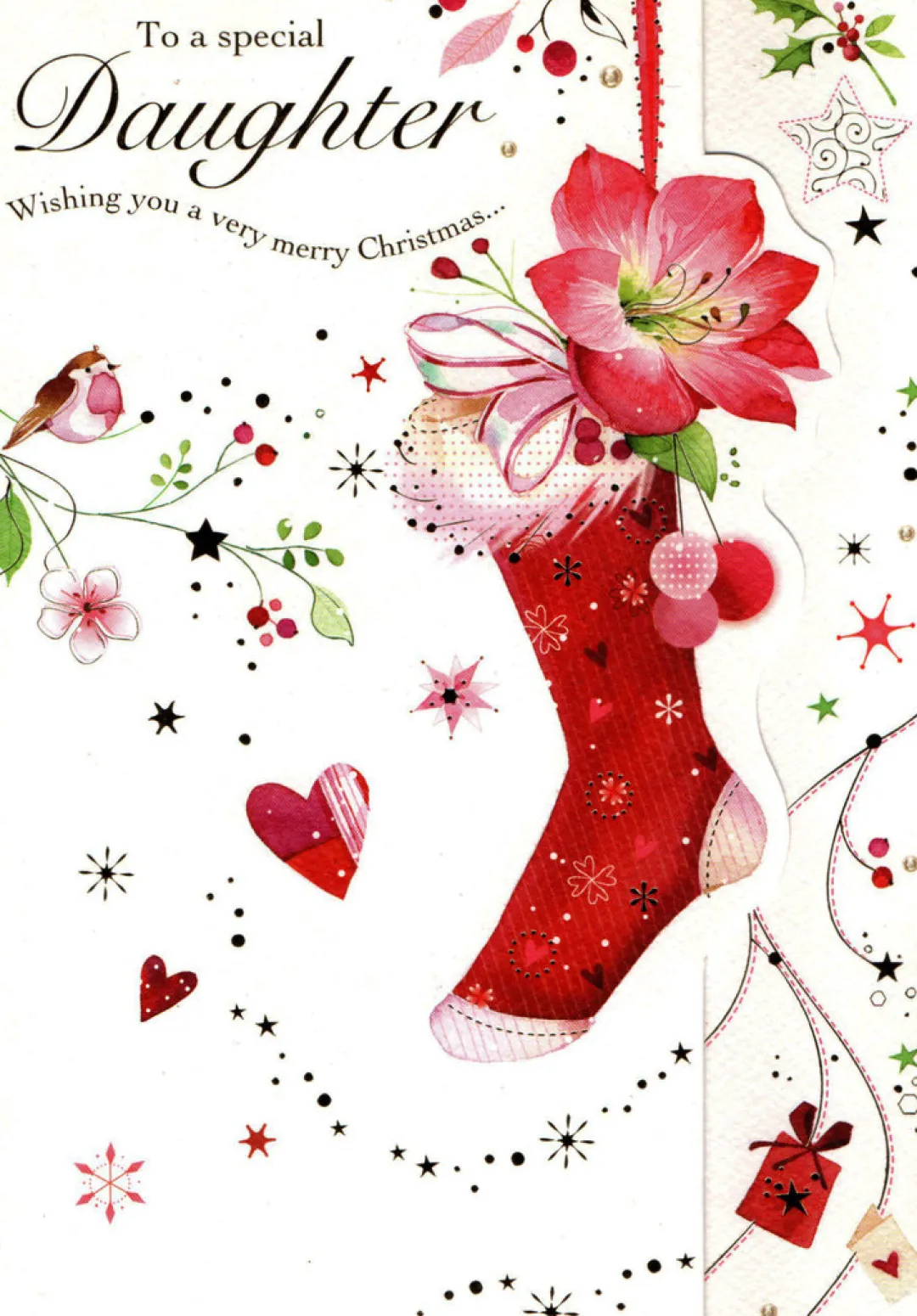 The Christmas Shop Daughter Christmas Card| Cards For Relatives