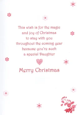 The Christmas Shop Daughter Christmas Card| Cards For Relatives