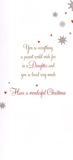 The Christmas Shop Daughter Christmas Card| Cards For Relatives