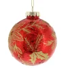 The Christmas Shop Decorated Bauble| Red Theme|Shatterproof