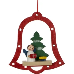 The Christmas Shop Diecut Wood Bell| Wood|Characters