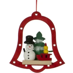 The Christmas Shop Diecut Wood Bell| Wood|Characters