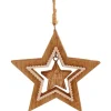 The Christmas Shop Diecut Wooden Star| Wood|Other Colours