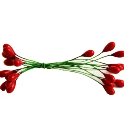 The Christmas Shop Double-Ended Berry Picks| Picks & Berries|Red Theme