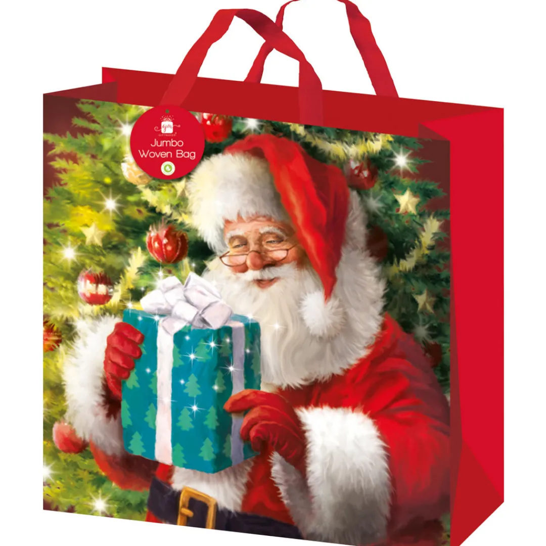 The Christmas Shop Extra Large Woven Gift Bag| Gift Boxes|Wrap