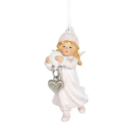 The Christmas Shop Fairy Girl With Snowball| Characters|Silver & White Theme