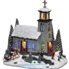 The Christmas Shop Fibre Optic Church| Electric Operated Lights|Lighted Houses