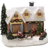The Christmas Shop Fibre Optic House| Electric Operated Lights|Lighted Houses