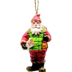 The Christmas Shop Forest Santa With Logs| Characters|Red Theme