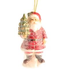 The Christmas Shop Frosted Santa With Tree| Characters