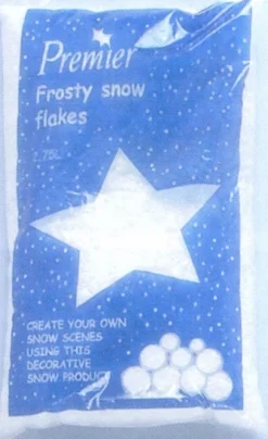 The Christmas Shop Frosty Snow Flakes| Snow|Lighted Houses