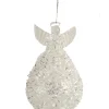 The Christmas Shop Glass Angel| Glass|Silver & White Theme
