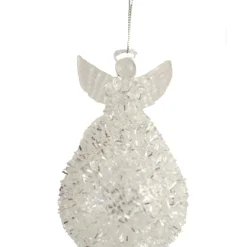 The Christmas Shop Glass Angel| Glass|Silver & White Theme