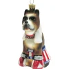 The Christmas Shop Glass Boxer Dog| Characters|Glass