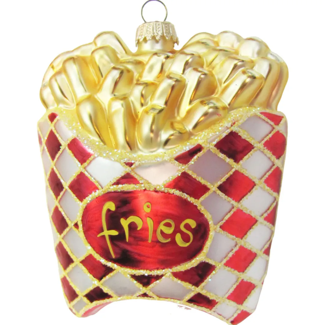 The Christmas Shop Glass Fries| Other Colours|Glass