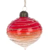 The Christmas Shop Glass Onion Bauble| Red Theme|Glass
