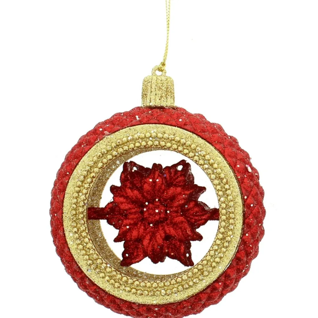 The Christmas Shop Glitter Finial| Red Theme